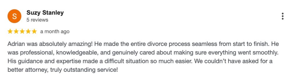 Houston adoption client review.