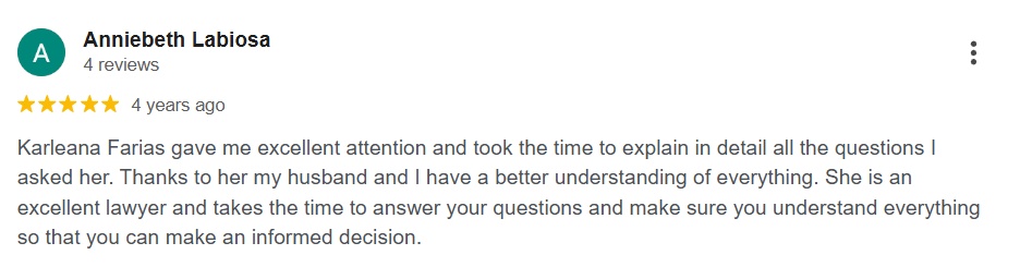 Houston Prenuptial Agreement Lawyer Client Review