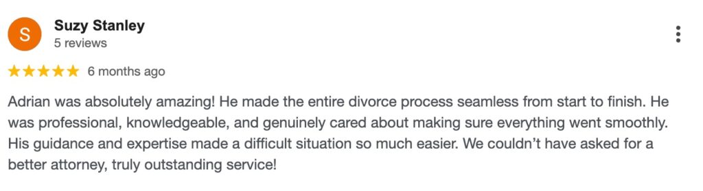 houston divorce lawyer client review
